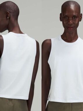 Lululemon Classic-Fit Cotton-Blend Tank Top Powder Blue